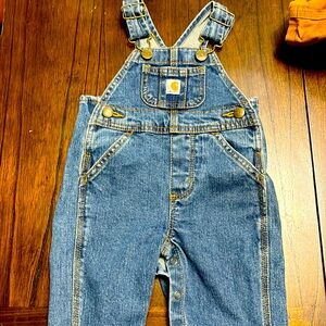 Carhartt baby denim overalls